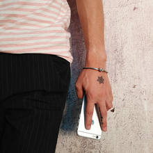 ZORCVENS-brazalete con nudo Vintage Punk para mujer y hombre, pulsera de acero inoxidable de tono negro, sencillo, Estilo Vintage, regalos de joyería 2024 - compra barato