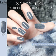 6pcs  IDO brand nail gel polish NEW Arrival Sandy color with colorful  glitter effect UV LED nail gel soak off gel nail polish 2024 - buy cheap