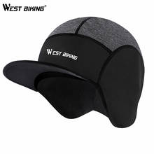 WEST BIKING-gorros de ciclismo a prueba de viento, cálidos, para deportes al aire libre, pasamontañas, esquí, Snowboard, correr, casco 2024 - compra barato