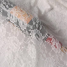 1 meter elastic lace fabric 150cm wide Nylon lace mesh high quality textile clothing accessories wedding dress DIY 2024 - buy cheap