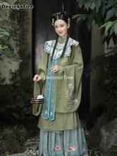 2022 chinese traditional fairy costume ancient ming dynasty princess clothing hanfu outfit stage clothes folk dance costume 2024 - buy cheap