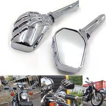 Chrome/motocicleta preta parte espelhos esqueleto do crânio para honda cbr600rr/1000rr 2001-2012 suzuki gsxr 600/750/1000 hayabusa 2024 - compre barato