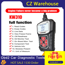 Автомобильный диагностический сканер KONNWEI KW310, Obd2, Автомобильный сканер OBD 2, анализатор двигателя, считыватель кодов, Автомобильный сканер CAN Obdii, тестер 2024 - купить недорого