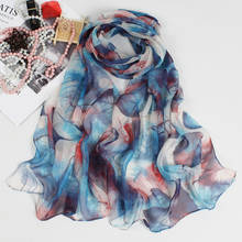 Scarves Woman Muslim Hijab Silk Scarf Gradual colors Female Summer Sunscreen Scarf Spring And Autumn Women Scarf foulard 2024 - buy cheap