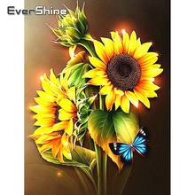 EverShine-pintura de diamantes con girasoles, imagen de diamantes de imitación, flores con mosaico de diamante, punto de cruz, bordado de diamantes para decoración del hogar 2024 - compra barato