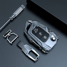 3 Button Zinc Alloy Car Remote Flip Key Fob Shell Cover Case For Hyundai Creta I10 I20 Tucson Elantra Santa Fe 2024 - buy cheap