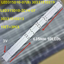 Tira de luces LED, accesorio para 32PAL535 LE32B310N LED315D10-07(B) LED315D10-ZC14-07 635 (A) 30331510219 lsc320an10, novedad, 15 Uds., 10LED, 30331510213mm 2024 - compra barato