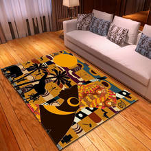 Tapetes decorativos femininos, tapetes de beleza para quarto, sala de jantar, chão, saguão, decoração personalizada, feminino, africano 2024 - compre barato