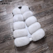 2020 women's winter jacket women's vest fox fur vest Large bar of 70 cm Natural fox fur women's warm vest high quality Fox Vest 2024 - buy cheap