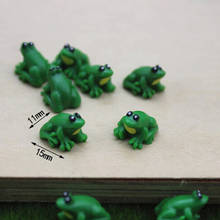 2 Pcs/lot Cute Little Frog Doll House Miniatures Fairy Garden Gnome Moss Terrarium Decor Crafts DIY Supplies Figurine 2024 - buy cheap
