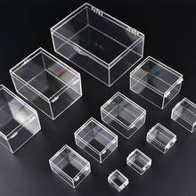 Plastic Storage Box Transparent Rectangular Collection Display Box Multipurpose Jewelry Storage Boxes Home Desktop Decoration 2024 - buy cheap