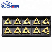 UCHEER-cuchillas de rosca externa CNC 16/11ER AG60/2,0, cortador de acero de tungsteno, punta de herramienta de torno de grano para rosca interna y externa, 10 Uds. 2024 - compra barato