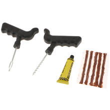 Kit de reparación de pinchazos de coche, herramienta de reparación de enchufe de neumático sin cámara, parche de aguja 2024 - compra barato