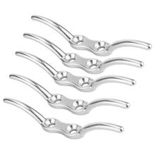 5 Pack 316 Stainless Steel Flagpole Cleat 4-inch/110mm Boat Mooring Accessories - No Flag No Rope 2024 - buy cheap