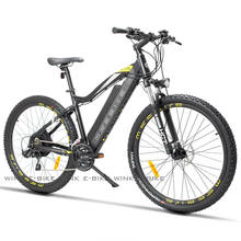 Bicicleta eléctrica de montaña para adultos, bici de 27,5 pulgadas, 400W, engranaje de 7 velocidades con batería de iones de litio de 13Ah extraíble 2024 - compra barato