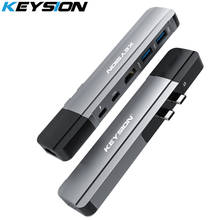 KEYSION usb-хаб C концентратор для нескольких USB 3,0 HDMI адаптер USB разветвитель для MacBook Pro док-станция Thunderbolt 3 концентратор RJ45 Двойной Концентратор USB Type C 2024 - купить недорого
