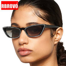 RBROVO 2021 Fashion Cateye Sunglasses Women Vintage Glasses Retro Shopping Street Beat Lunette Shopping De Soleil Femme UV400 2024 - buy cheap