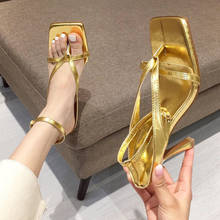 2022 Summer Women 9cm High Heels Strappy Gold Blue Sandals Fetish Sandles Lady Valentine Stripper Sexy Luxury Design Brand Shoes 2024 - buy cheap