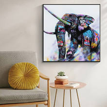 Graffiti Art Colorful Elephant Canvas Painting Posters and Prints Quadro Wall Art Picture for Living Room Home Decoration Cuadro 2024 - buy cheap