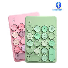 Bluetooth Wireless Numeric Keyboard Portable Slim Mini Number Pad 18 Keys Keypad for Laptop Desktop PC Bank Accounting Cashier 2024 - buy cheap