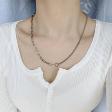 Fashion Anomaly Simple Charm Women Choker Polymorphic Clavicle Chain Necklace Hip-hop Beach Party Jewelry Silver Color Ornaments 2024 - buy cheap