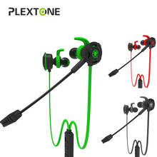 Plextone Gaming Headset 3.5mm Wired Headphones with Mic Stereo Deep Bass earphone for PC Computer Gamer Earphone ear phones gift 2024 - buy cheap