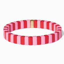 Alloy Fashion Bracelet Summer Colourful Paint Bracelets Handmade Stackable Ohemia Style Ladies High Jewelry  Pulseras Mujer 2024 - buy cheap