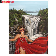 5D Diamond Painting Embroidery Full Drills Fat Lady Bridge Landscape Diamond Mosaic by Numbers Diamont Rhinestone Art Pictures 2024 - buy cheap