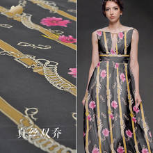 Silk Double Joe Digital Printing Fabric Mulberry Silk Cloth Senior Clothing Women 's Dress Summer 2024 - buy cheap