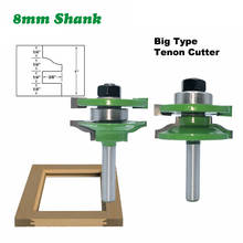 2PC/Set 8MM Shank Milling Cutter Wood Carving Large Stile & Rail Set-Ogee Bit Set Tenon Cutter for Woodworking Tungsten Carbide 2024 - buy cheap