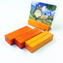 30pcs/lot New Cute vintage style wood card holder (M) Note pad seat Message Clip board Wholesale 2024 - buy cheap