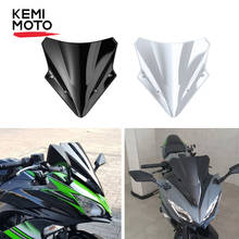 KEMiMOTO-Parabrisas para motocicleta KAWASAKI Ninja 650, protector contra el viento, accesorios de motocicleta, Ninja650, 2017, 2018, 2019 2024 - compra barato
