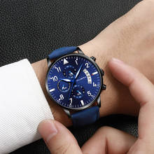 Relogio Masculino CUENA Sports Mens Watches Top Brand Luxury Casual Leather Waterproof Watch Men Chronograph Dress Quartz Watch 2024 - buy cheap