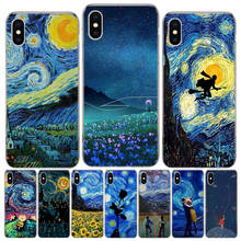Starry Night Phone Case For Apple Iphone 11 12 Mini 13 Pro Max SE 2020 X XS XR 8 Plus 7 6 6S 5 5S SE Cover Shell Coque 2024 - compre barato