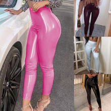 Women PU Leather Legging Pants Skinny Elastic High Waist Lady Legging Slim Fitness Ankle Faux Leather Pants Sexy Leggins mujer 2024 - buy cheap