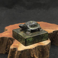 Sello de tortuga de bronce antiguo, antiguo y exquisito 2024 - compra barato