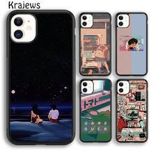 Красивый японский 90s аниме эстетический чехол для телефона iPhone 5 SE 6s 7 8 plus X XS XR 11 pro max Samsung Galaxy S7 S8 S9 S10 2024 - купить недорого