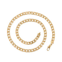 MxGxFam (специальная цена) (50 см * 6 мм) без свинца и никеля 18 Желтое золото цвет цепи ожерелья для мужчин Европейская мода 2024 - купить недорого