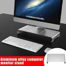 Aluminum Monitor Stand Riser Computer Universal Laptop Stand Metal Desktop Stand Organizer for iMac MacBook PC Home Office 2024 - compre barato