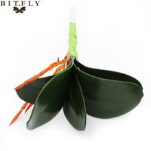 Simulation Butterfly orchid green leaves Bonsai Wedding Artificial Plants Valentine's Day Flower Christmas Home Party decoration 2024 - buy cheap