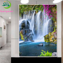 diamond embroidery natural waterfall flower full square drill diy Rhinestone painting cross stitch diamond painting mosaic decor 2024 - buy cheap