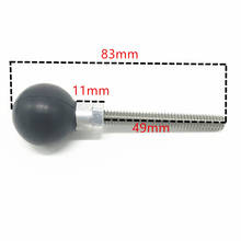 Stainless Steel Threaded 1/4-20" Rod with 1 inch Ball for gopro mount 2024 - buy cheap