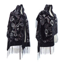 2020 Winter Women Scarf Fashion Soft Velvet Tassel Scarves For Lady Glitter Pashmina Shawls Wrap Female Best Gift 2024 - buy cheap
