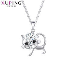 Xuping  Jewelry Lovely Animal Shaped Crystals Necklace for Women Girl Party Exquisite Gift 40451 2024 - buy cheap