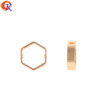 Cordial Design 100Pcs 8*8MM Jewelry Accessories/Hand Made/Genuine Gold Plating/Hexagon Ring Shape/DIY Making/Earrings Findings 2024 - buy cheap