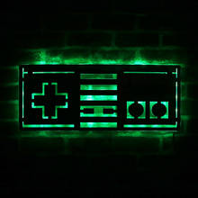 Luminária de parede para controle remoto, espelhada, retroiluminada por led, para videogame, decoração para sala de jogos 2024 - compre barato