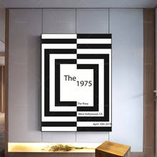 Музыкальный плакат 1975 черно-белый монохромный дизайн печать иллюстрация настенное искусство Современный домашний декор холст уникальный подарок 2024 - купить недорого