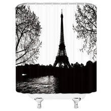 Waterproof Shower Curtain Natural Scenery Forest Trees 3d Printed Bath Curtains Polyester Fabric Bathroom Screen With Hooks 2024 - купить недорого