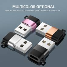 Mini adaptador USB portátil de transmisión de datos, convertidor de Metal macho a hembra tipo C para tableta, PC, ordenador, suministros de oficina 2024 - compra barato