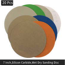 20PCS 7 Inch Waterproof Sandpaper Hook and Loop Silicon Carbide 60 to 10000 Grits for Wet or Dry Sanding 2024 - buy cheap